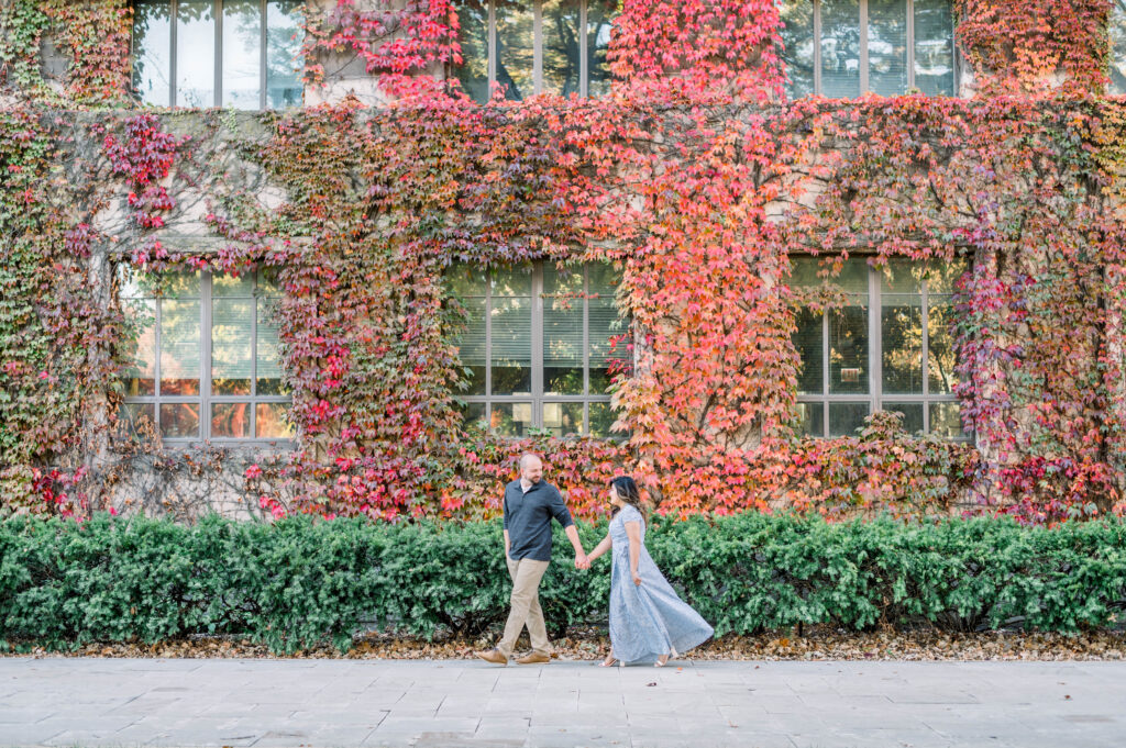 University of Chicago campus in the fall